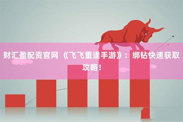 财汇盈配资官网 《飞飞重逢手游》：绑钻快速获取攻略！