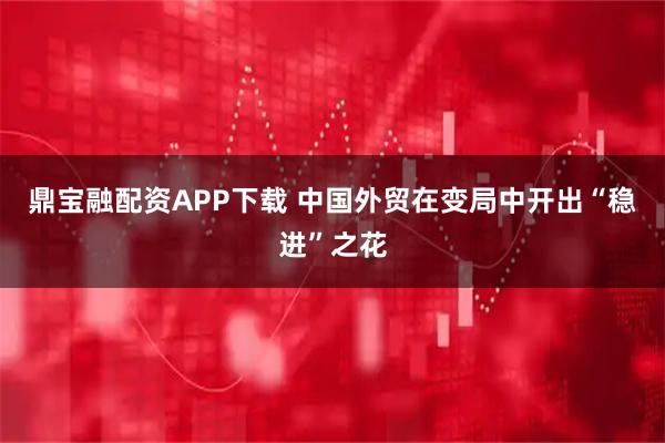 鼎宝融配资APP下载 中国外贸在变局中开出“稳进”之花
